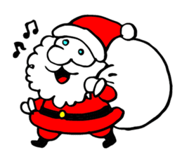 Christmas Cheerful Santa sticker #2110429