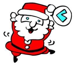 Christmas Cheerful Santa sticker #2110435