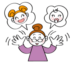 Woman's mind Senior life sticker #2110467