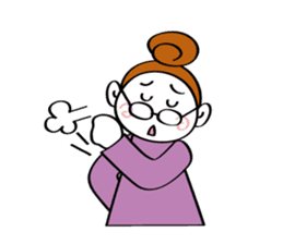 Woman's mind Senior life sticker #2110475