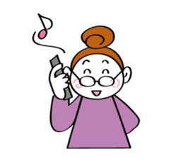 Woman's mind Senior life sticker #2110476