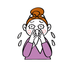 Woman's mind Senior life sticker #2110477