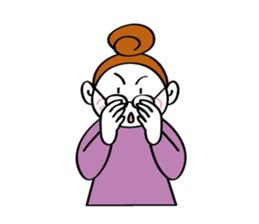 Woman's mind Senior life sticker #2110479