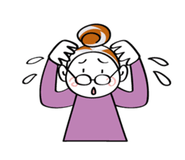 Woman's mind Senior life sticker #2110480