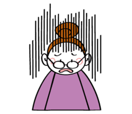 Woman's mind Senior life sticker #2110481