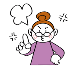 Woman's mind Senior life sticker #2110482