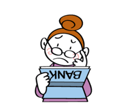 Woman's mind Senior life sticker #2110483