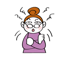 Woman's mind Senior life sticker #2110487