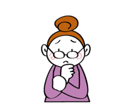 Woman's mind Senior life sticker #2110488