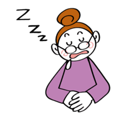 Woman's mind Senior life sticker #2110489