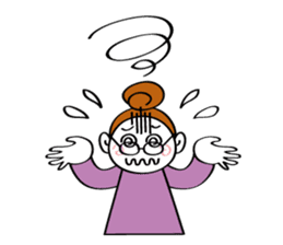 Woman's mind Senior life sticker #2110497