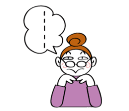 Woman's mind Senior life sticker #2110500