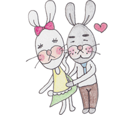 Happy enjoy Rabbit sticker #2110553