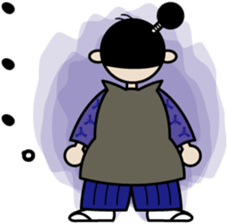 A samurai's language sticker sticker #2111217