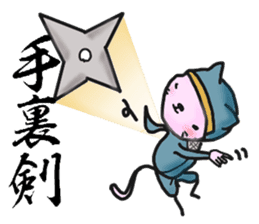 Cat Ninja (Kanji) sticker #2111682