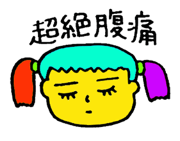 abrasive yellow people sticker sticker #2112056