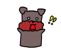 Yorkie Marron that floppy ears sticker #2113071