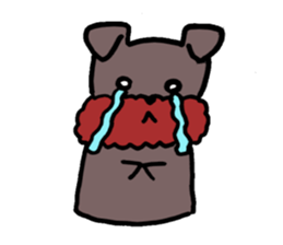 Yorkie Marron that floppy ears sticker #2113074