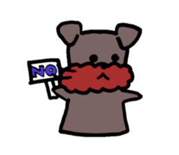 Yorkie Marron that floppy ears sticker #2113079