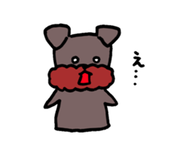 Yorkie Marron that floppy ears sticker #2113080