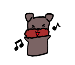 Yorkie Marron that floppy ears sticker #2113085