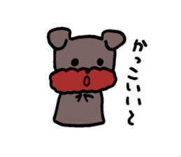 Yorkie Marron that floppy ears sticker #2113087