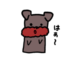 Yorkie Marron that floppy ears sticker #2113096