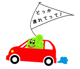 A stick person and Mr. Smile sticker #2114364