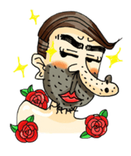 stubble man sticker #2114966