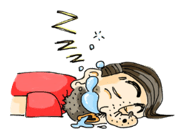 stubble man sticker #2114977