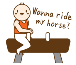 Gymnast (English) sticker #2115352