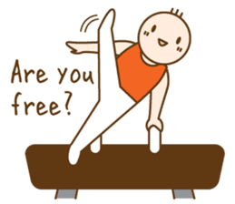 Gymnast (English) sticker #2115357