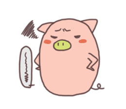 The pig which greets sticker #2116076