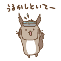 Hokkaido Squirrel & Brown bear sticker #2116343
