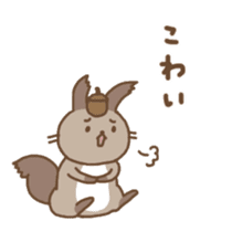 Hokkaido Squirrel & Brown bear sticker #2116345