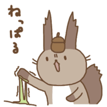 Hokkaido Squirrel & Brown bear sticker #2116361