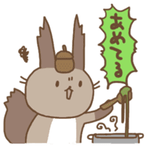 Hokkaido Squirrel & Brown bear sticker #2116379