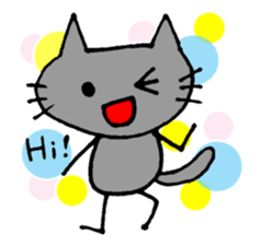 Black cat RAITO sticker #2116557