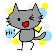 Black cat RAITO sticker #2116557