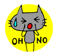 Black cat RAITO sticker #2116567