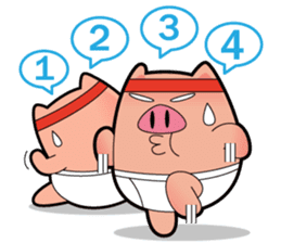 Pp Bear and Pants Pig 2 sticker #2117245
