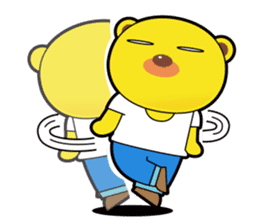 Pp Bear and Pants Pig 2 sticker #2117246