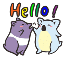 Tapir and Koala sticker #2117421