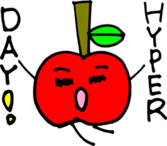daily apple`n sticker #2117732
