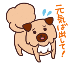 Michael a hybrid dog living in Hakata 2 sticker #2118110