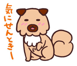 Michael a hybrid dog living in Hakata 2 sticker #2118119