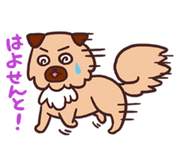 Michael a hybrid dog living in Hakata 2 sticker #2118120