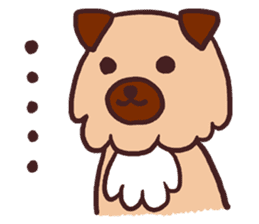 Michael a hybrid dog living in Hakata 2 sticker #2118133