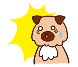 Michael a hybrid dog living in Hakata 2 sticker #2118135