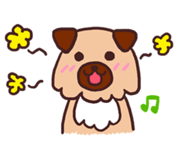 Michael a hybrid dog living in Hakata 2 sticker #2118138